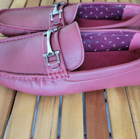 Men's Burgundy Loafers - Picture 5 of 12